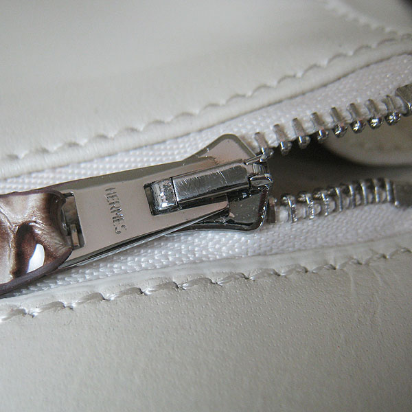 Replica Hermes Birkin 35CM Fish Veins Leather Bag Grey 6088 On Sale - Click Image to Close